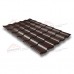Металлочерепица кредо 0,5 GreenСoat Pural Matt RR 887 шоколадно-коричневый (RAL 8017 шоколад).