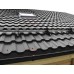 Металлочерепица квинта плюс c 3D резом 0,5 Стальной бархат RAL 9005 черный.