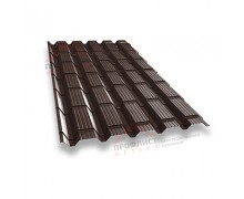 Металлочерепица квадро 0,4 PE RAL 8017 шоколад.
