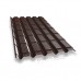Металлочерепица квадро 0,45 PE RAL 8017 шоколад.