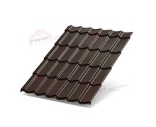 Металлочерепица Супермонтеррей 0.5x1185x8000 мм, RAL 8017, Полиэстер