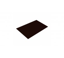 Плоский лист 0,5 GreenCoat Pural с пленкой RR 32 темно-коричневый (RAL 8019 серо-коричневый)