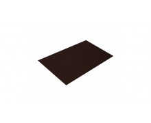 Плоский лист 0,45 PE с пленкой RAL 8017 шоколад