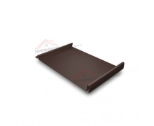 Простой вертикальный паз (гладкий) 0,5 GreenCoat Pural Matt с пленкой на замках RR 887 шоколадно-коричневый (RAL 8017 шоколад).
