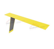 Планка карнизная фальц 130х80 0,5 Quarzit lite с пленкой