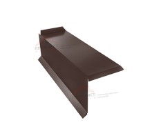 Планка торцевая сегментная 20мм Левая 0,5 Satin Мatt c пленкой
