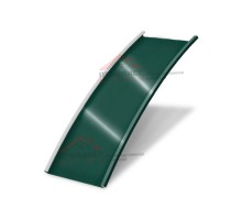 Продольно-гнутый фальц гладкий 550-0,5 Velur20 RAL 6005