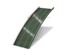 Продольно-гнутый фальц профилированный 550-0,5 Velur20 RAL 6020