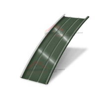 Продольно-гнутый фальц профилированный 550-0,5 Velur20 RAL 6020