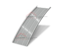 Продольно-гнутый фальц профилированный 550-0,5 Satin RAL 9006