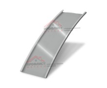 Продольно-гнутый фальц гладкий 550-0,5 Satin RAL 9006