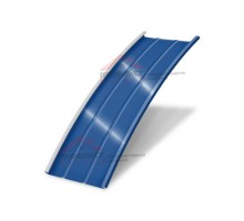 Продольно-гнутый фальц профилированный 550-0,5 Satin RAL 5005