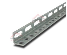 L-образный профиль перфорированный К237 50x36x2000, толщина 2,5 мм, оцинкованный