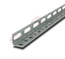 L-образный профиль перфорированный К242 60x40x2000, толщина 3,0 мм, оцинкованный