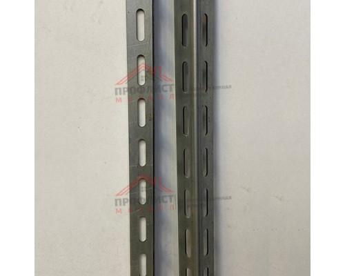 L-образный профиль перфорированный К237 50x36x2500, толщина 3,0 мм, оцинкованный