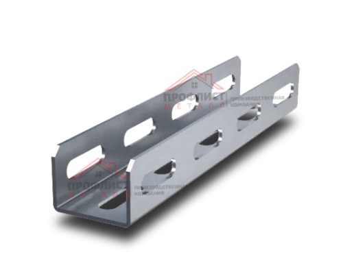 Профиль монтажный П-образный К235 60x32x2500, толщина 2,5 мм, из нержавеющей стали