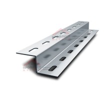 Z-образный профиль перфорированный К239 97x40x2500, толщина 3,0 мм, из нержавеющей стали