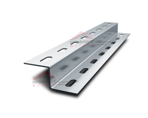 Z-образный профиль перфорированный К241 62x32x3000, толщина 2,5 мм, горячеоцинкованный