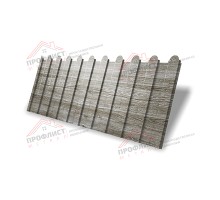 Профнастил фигурный C8 - 0,45 Print Elite Nordic Wood.