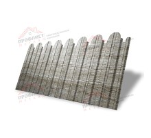 Профнастил фигурный С10 - 0,45 Окрас - Б, Print Elite Nordic Wood.