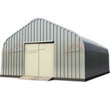 Быстровозводимый разборный ангар модель A 12.2x4.7, 3.3x3.6, 3.0