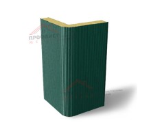 Вертикальная угловая сэндвич панель с пенополиизоциануратом, ширина 1200 мм, толщина 40 мм, 0.5/0.5 Полиуретан глянец