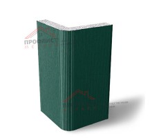 Вертикальная угловая сэндвич панель с пенополистиролом, ширина 1200 мм, толщина 250 мм, 0.5/0.5 Полиэстер