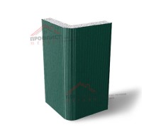 Вертикальная угловая сэндвич панель с пенополистиролом, ширина 1200 мм, толщина 10 мм, 0.5/0.5 Полиуретан матовый