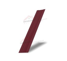 Крепежная планка жалюзи Milan,Tokyo 0,45 PE-Double с пленкой RAL 3005 красное вино