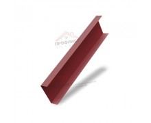 Декоративная накладка на столб жалюзи Milan,Tokyo 0,5 Satin с пленкой RAL 3011 коричнево-красный