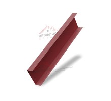 Декоративная накладка на столб жалюзи Milan,Tokyo 0,5 Satin с пленкой RAL 3011 коричнево-красный
