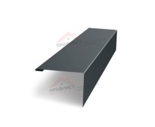 Нащельник (для калиток и ворот) 25х35 жалюзи Milan, Tokyo, Palermo 0,5 GreenCoat Pural BT, matt RR2Н3 (L1,68)