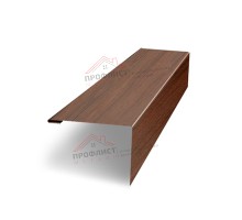 Нащельник (для калиток и ворот) 25х35 жалюзи Milan, Tokyo, Palermo 0,45 Print Premium Rowan (L1,68)