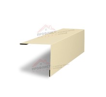 Планка завершающая 50х50 жалюзи Milan 0,45 PE с пленкой RAL 1015 светлая слоновая кость
