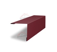 Планка завершающая 50х50 жалюзи Milan 0,45 PE-double с пленкой RAL 3005 красное вино