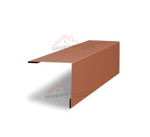 Планка завершающая 50х50 жалюзи Milan 0,45 PE с пленкой RAL 8004 терракота
