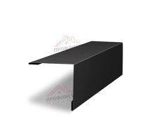 Планка завершающая 50х50 жалюзи Milan 0,5 GreenCoat Pural BT, matt RR 33 черный