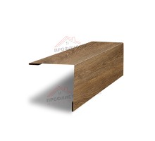 Планка завершающая 50х50 жалюзи Milan 0,45 Print-double Premium Antique Wood
