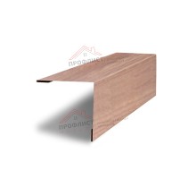 Планка завершающая 50х50 жалюзи Milan 0,45 Print Elite White Wood