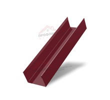 Стойка жалюзи Milan,Tokyo 0,45 PE-Double с пленкой RAL 3005 красное вино