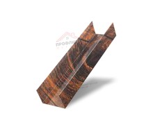 Стойка жалюзи Milan,Tokyo 0,45 Print Elite Chestnut Wood (обратная сторона серая)
