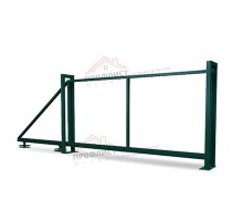 Ворота откатные Жалюзи 2,0х3,5 RAL 6005 без заполнения