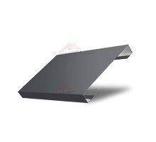 Ламель лицевая 125 Texas стартовая/финишная для калиток и ворот 0,45 Drap RAL 7024 мокрый асфальт