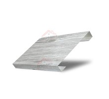 Ламель лицевая 125 жалюзи Texas 0,45 Print Elite Snow Wood