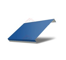 Ламель обратная 150 Texas стартовая/финишная для калиток и ворот 0,45 PE с пленкой RAL 5005 сигнальный синий
