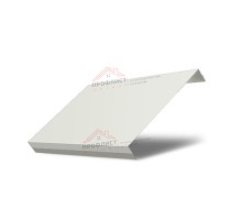 Ламель обратная 125 Texas стартовая/финишная для калиток и ворот 0,45 Drap RAL 9003 сигнальный белый