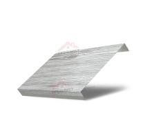 Ламель обратная 125 жалюзи Texas 0,45 Print Elite Snow Wood