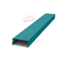 Крепежная планка нижняя Texas 0,45 PE с пленкой RAL 5021 водная синь