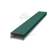Крепежная планка верхняя Texas 0,45 PE с пленкой RAL 6005 зеленый мох
