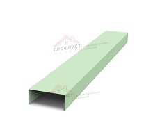 Крепежная планка нижняя Texas 0,45 PE с пленкой RAL 6019 бело-зеленый